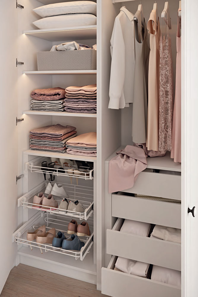 Гардеробный шкаф SMART White