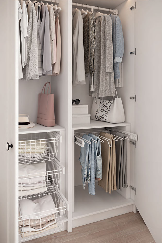Гардеробный шкаф SMART White