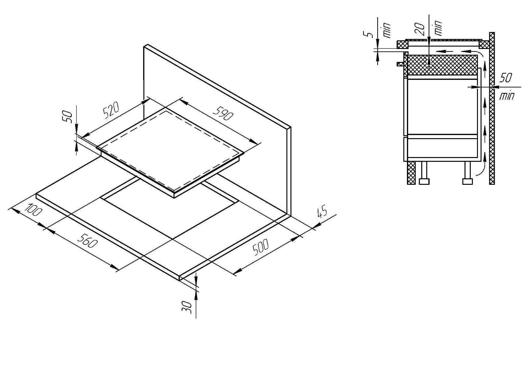 Варочная панель индукционная  ICS 604 C